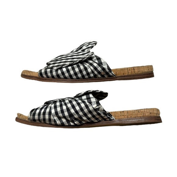 Sam Edelman Black & White Gingham Print Heidi Sandal US 8.5 - Picture 5 of 8